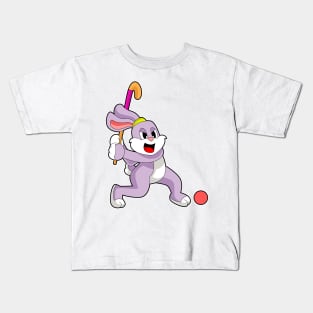 Rabbit Hockey Hockey stick Kids T-Shirt